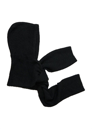 Milu scarf knit balaclava Black Object 